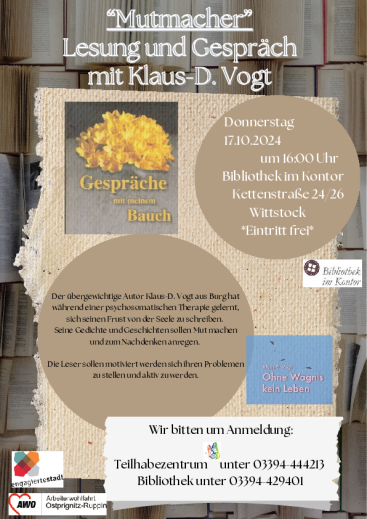 THZ Wk - Flyer Lesung Herr Vogt