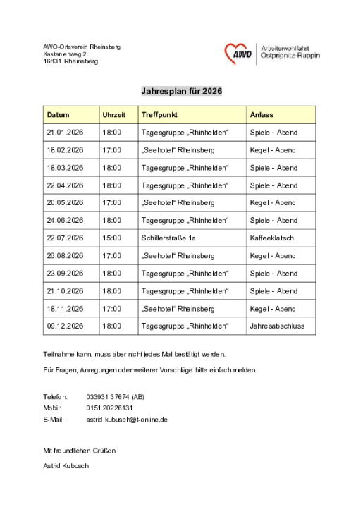 AWO-Jahresplan 2026 OV Rhbg