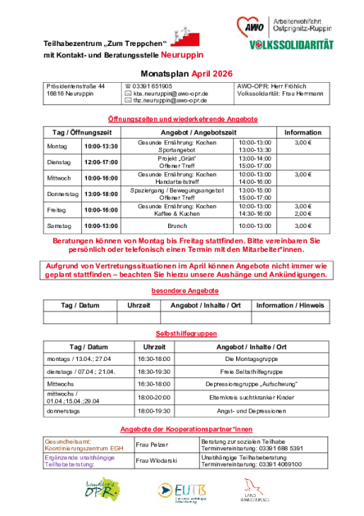 2026-04 Monatsplan "Zum Treppchen"