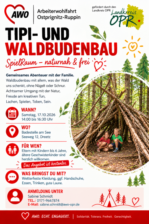 Tipi- und Waldbudenbau